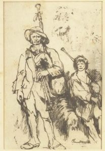 L'abreuvoir Par L. Marchand by Carle Vernet