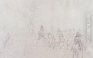 Horses And Riders by Carle Vernet