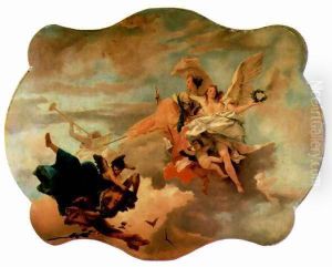 Triumph of Fortitudo and the Sapienzia by Giovanni Battista Tiepolo