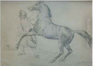 "cheval Au Dressage". by Carle Vernet
