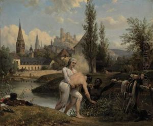 The Duke Of Chartres Saves The Engineer Siret From Drowning