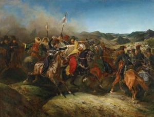 Reiterschlacht Imrussisch-turkischen Krieg by Horace Vernet
