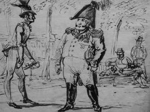 Soldat Et Officier by Horace Vernet