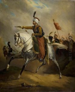 Assalto Di Cavalleria by Horace Vernet