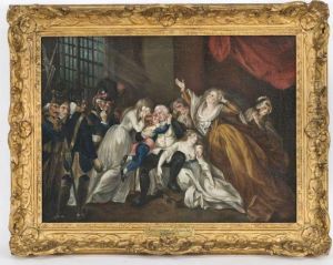 Interior Scene Portraying The Arrest Of Louis Xvi by Horace Vernet