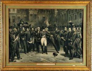 Les Adieux De Napoleon 1er A La Garde Imperiales, Fontainebleau Le 20 Avril 1814 Les Adieux De Napoleon 1er A La Garde Imperiales, Fontainebleau Le 20 Avril 1814