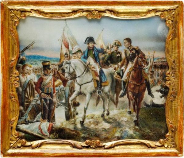Napoleon Inspeketar Sina Trupper Infor Slaget Vid Friedland - view 1