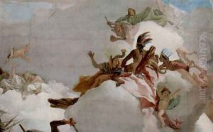 Apotheosis of the Family Pisani, detail 1 by Giovanni Battista Tiepolo