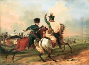 Le Lieutenant De Lauriston Au 
Combat D'amstetten (6 Mai 1809) [horace Vernet ; The Lieutenant De 
Lauriston At The Battle Of Amstetten (6th May, 1809) ; Oil On Canvas 
Signed And Dated Lower Right H. Vernet Fecit 1809] by Horace Vernet