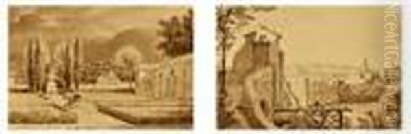 Jardin De La Villa Medicis - Sur Le Chemin Venant De
 Saint-sebastien - view 1