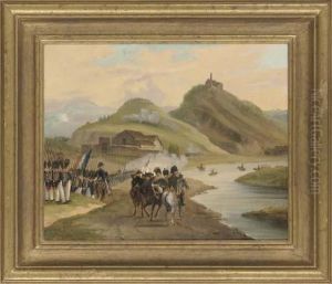French Troops Surveying A Battle Field, Thought To Be Dego, Italy