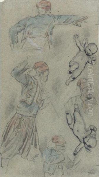 Property From The Estate Of
Professor Frank Anderson Trapp, To Benefit The National Gallery Of Art
Acquisitions Fund
Studies Of Zouaves And Putti - view 1