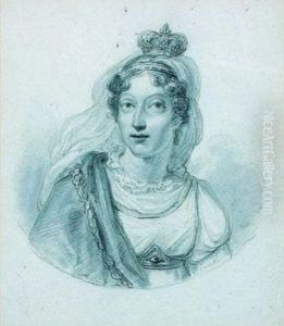 Portrait De La Reine Marie-amelie by Horace Vernet