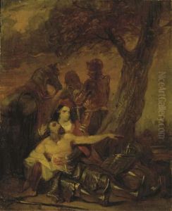 La Mort D'un Cavalier by Horace Vernet