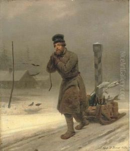 Returning From The Market by Horace Vernet