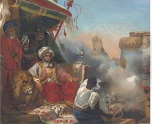 Mohammed Ali's Massacre Of The Marmelukes At Cairo by Horace Vernet