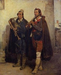 Two Pipe Players Two Pipe Players