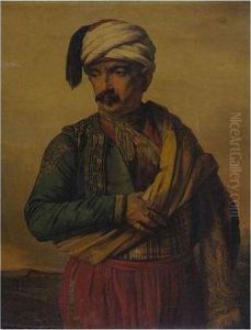 Portrait Of An Eastern Nobleman by Horace Vernet