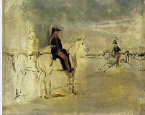 Portrait Equestre Du Marechal Gerard. by Horace Vernet