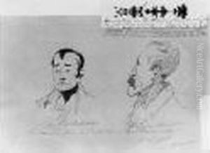 Dessin A L'encre Sur Papier Calque, Signe Et Date En Bas A Droite - by Horace Vernet
