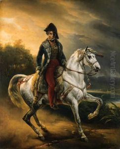 Portrait Of Justo Machado Y Salcedo, Spanish Consul In Paris Onhorseback
