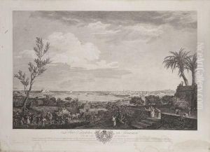 Le Port D'antibes En Provence / Vu Du Cote De La Terre by Claude-joseph Vernet