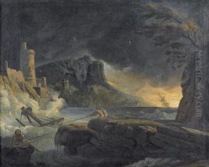 Schiffbruch Vor Sturmischer Kuste.