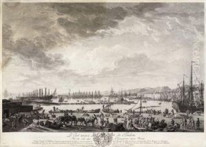 Le Port Vieux De Toulon by Claude-joseph Vernet