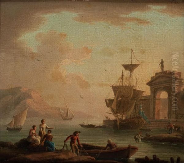 Follower Of
Harbour In The South Of Europe - view 1
