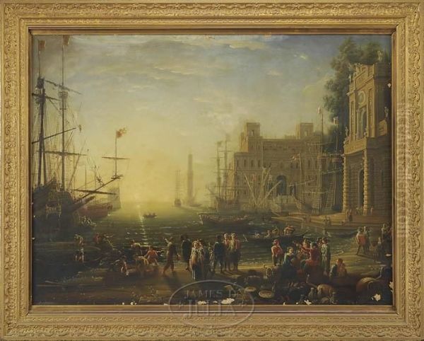 Harbor View With Palace And Figures - view 1