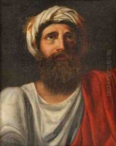 Portrait D'homme Au Turban. by Claude-joseph Vernet