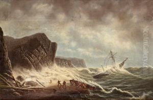 Hans Efterfoljd, Skepp Forliser Utanfor Stormig Kust Hans Efterfoljd, Skepp Forliser Utanfor Stormig Kust
