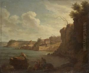 Pecheurs Pres Des Rochers