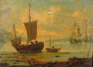 Marine Mit Schiffen by Claude-joseph Vernet