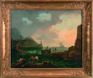 Scene De Naufrage by Claude-joseph Vernet