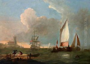 Paesaggio Costiero Meridionale Con Castello by Claude-joseph Vernet