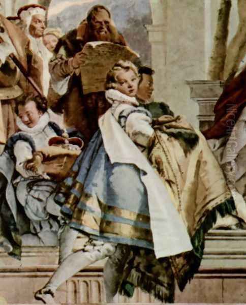 Frescoes in the imperial hall of the Würzburger residence castle, with historical scenes from the Ge - view 1
