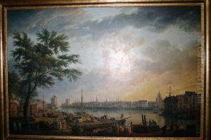 D'apres. Le Port De La Rochelle by Claude-joseph Vernet