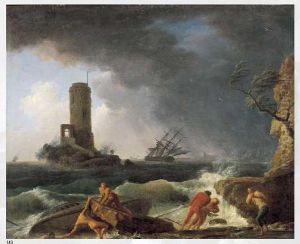 L'ecueil Dangereux by Claude-joseph Vernet