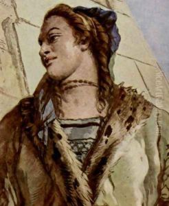 Frescoes stairwell of the Würzburger residence castle, scenes to the apotheosis of the prince bishop 4