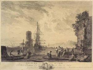 After, Port De Mer D'italie by Claude-joseph Vernet