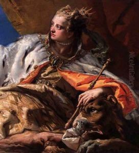 Neptune Offering Gifts to Venice (detail) 2 by Giovanni Battista Tiepolo