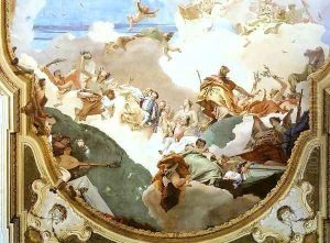 The Apotheosis of the Pisani Family (detail) 2 by Giovanni Battista Tiepolo