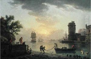 Le Retour Des Pecheurs En Fin D'apres-midi