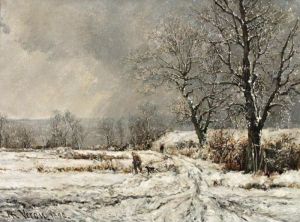 Barbizon, Le Chemin De Halage En Hiver
