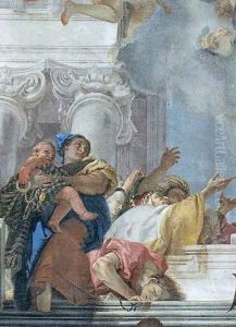 The Institution of the Rosary (detail) 2 by Giovanni Battista Tiepolo