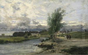 Autumn Morning On The Bank Of La Nonette In Senlis