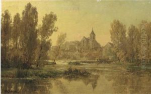 Eglise De Montigny-sur-loing, Seine Et Marne: View On The Church Of Montigny