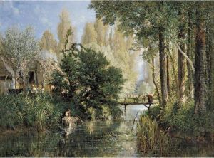 Lavandiere Au Bord De L'eau