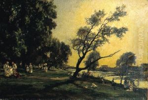 Journee De Printemps En Bord De Riviere